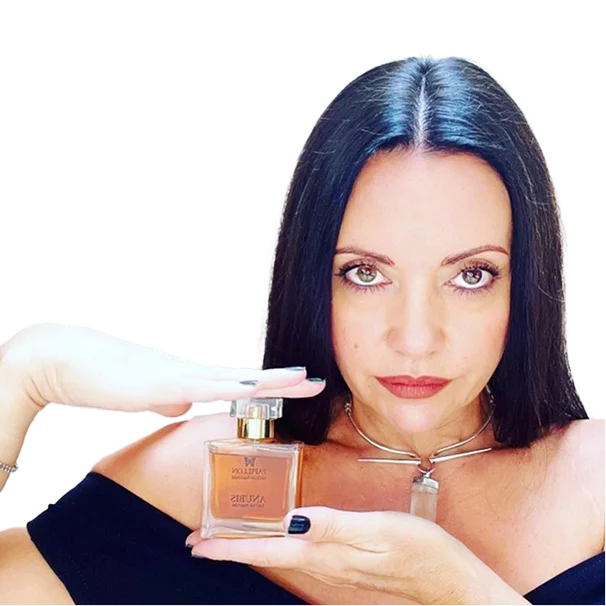 Portrait of Liz Moores, perfumer.
