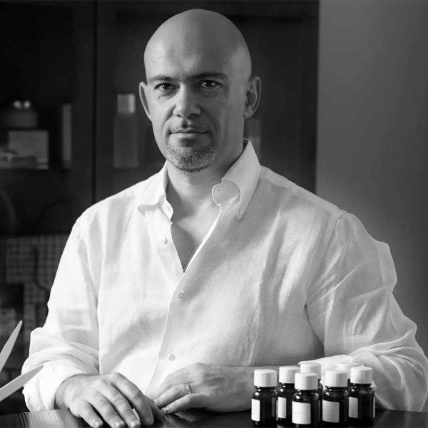 Portrait of Gian Luca Perris, perfumer.