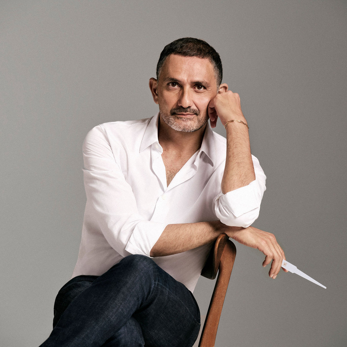Portrait of Francis Kurkdjian, perfumer.