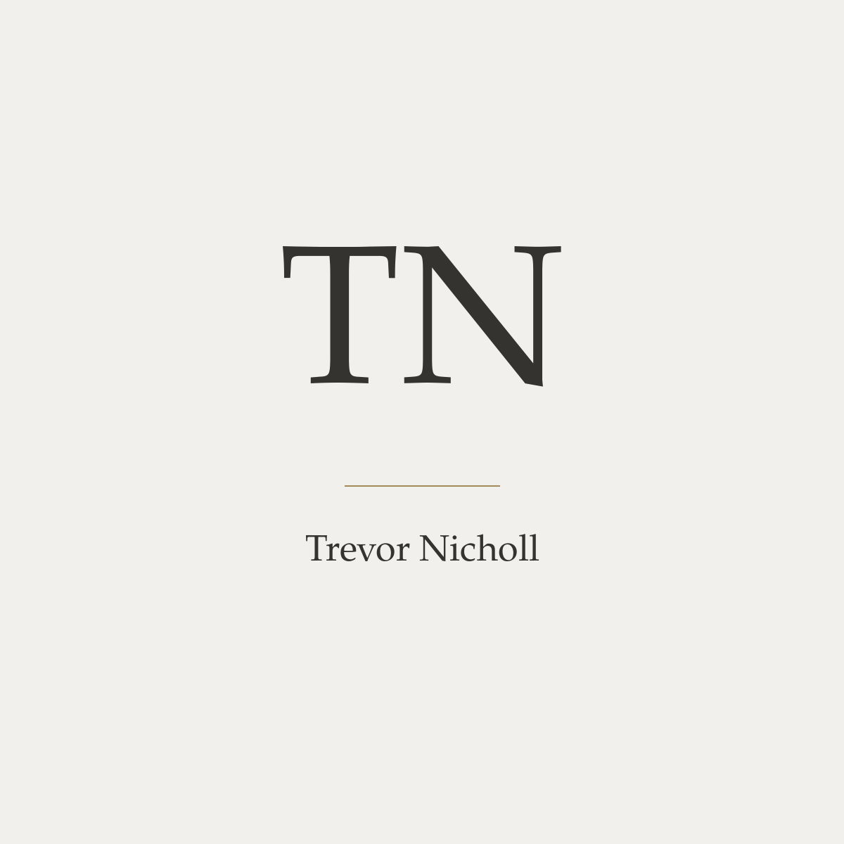 RichandLuxe typographic editorial for Trevor Nicholl.