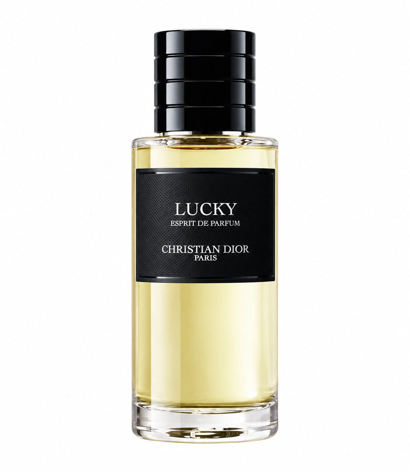 Christian Dior Lucky Esprit de Parfum 80 ml original bottle, full and centered on white