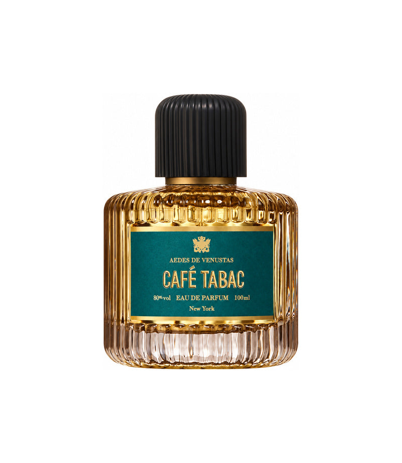 AEDES DE VENUSTAS CAFE TABAC — authentic full fragrance bottle on pure white