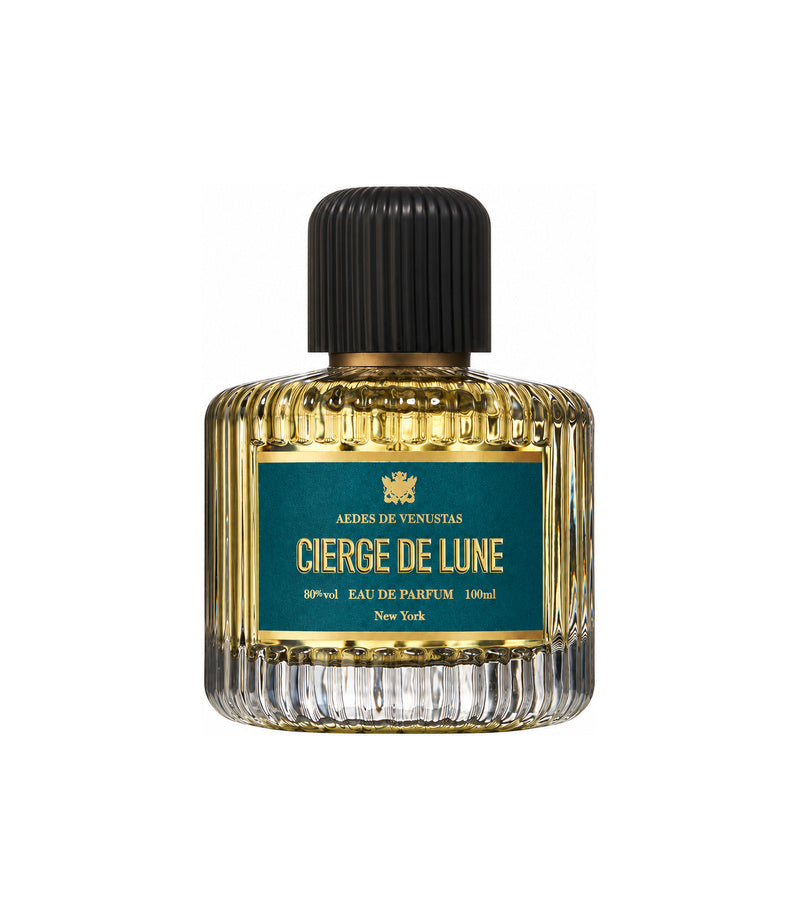 AEDES DE VENUSTAS CIERGE DE LUNE — authentic full fragrance bottle on pure white