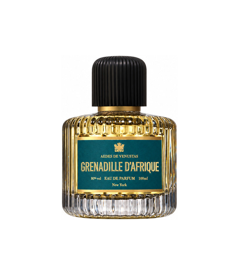 AEDES DE VENUSTAS GRENADILLE D'AFRIQUE — authentic full fragrance bottle on pure white