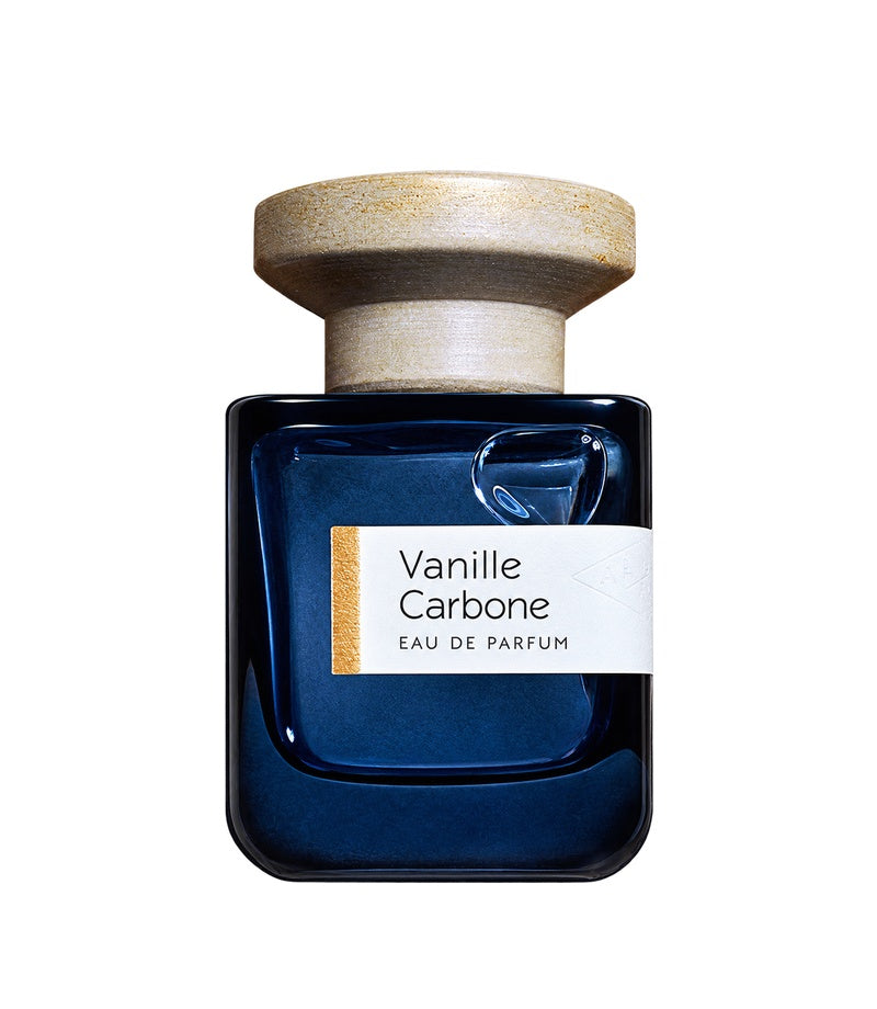 Vanille Carbone by Atelier Materi full bottle on a pure white background