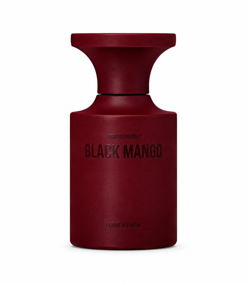 BLACK MANGO by BORNTOSTANDOUT authentic original bottle on a pure white background