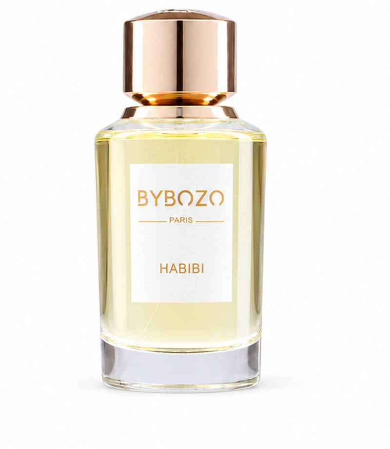 HABIBI by BYBOZO authentic original bottle on a pure white background