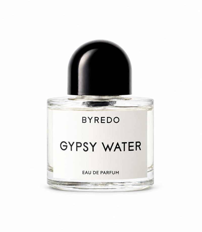 Byredo GYPSY WATER authentic bottle on a clean white background