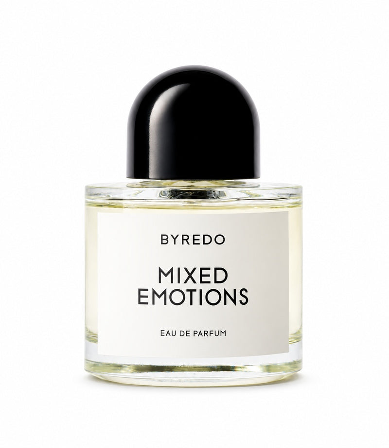 Byredo MIXED EMOTIONS bottle on a clean white background