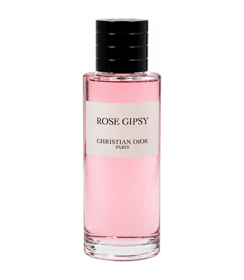Christian Dior Rose Gipsy authentic original bottle, centered alone on pure white