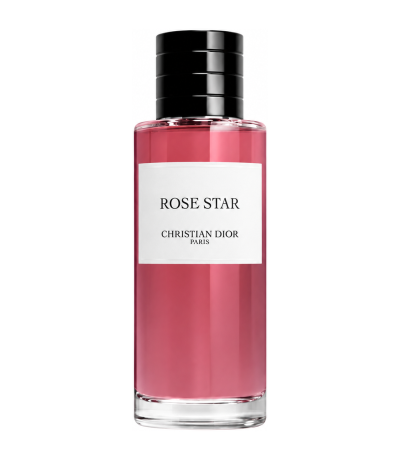 Christian Dior Rose Star authentic original bottle, centered alone on pure white