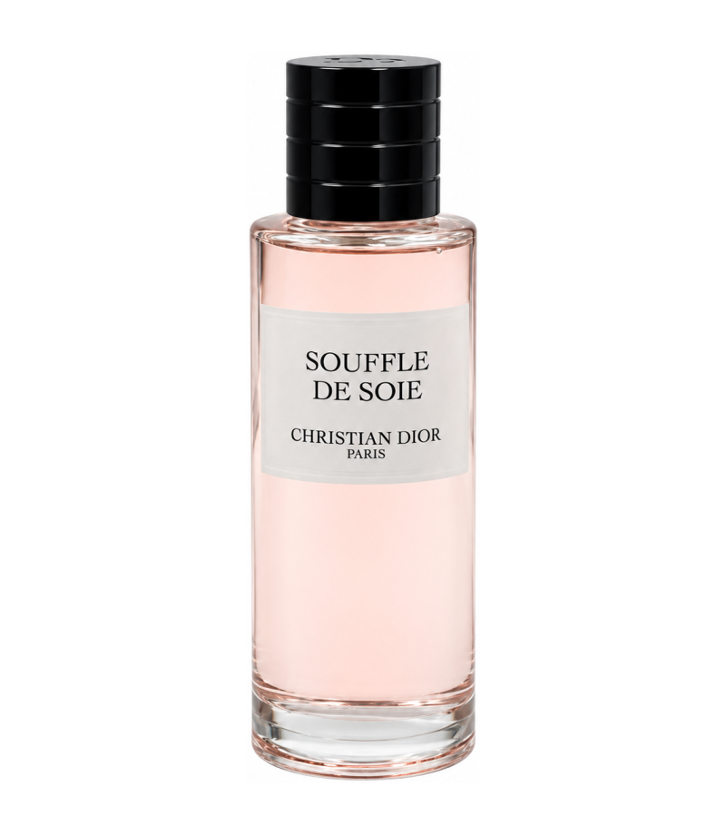 Christian Dior Souffle de Soie authentic original bottle, centered alone on pure white