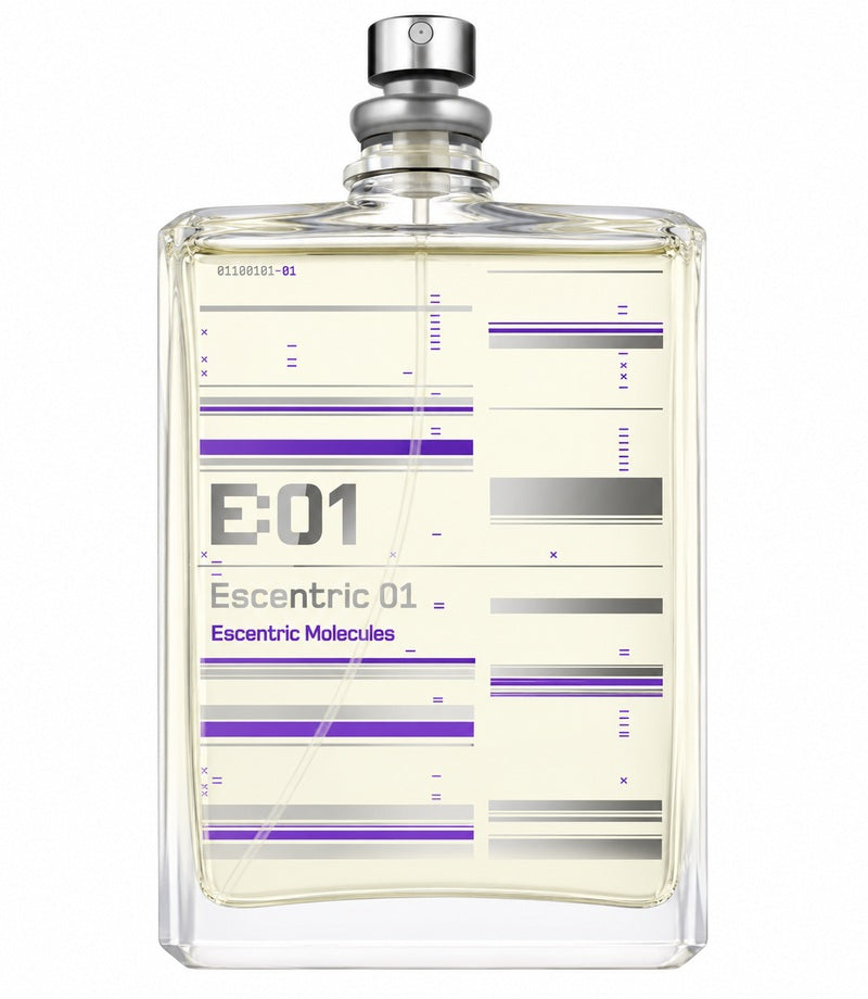 ESCENTRIC 01 by Escentric Molecules original full bottle on pure white