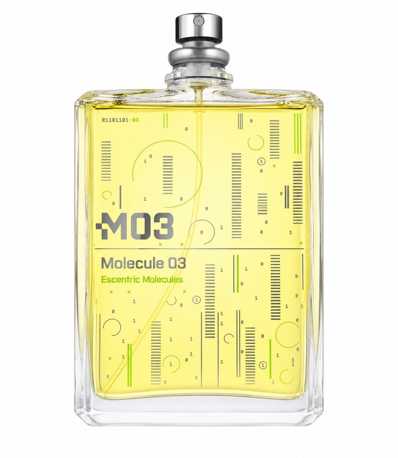 MOLECULE 03 by Escentric Molecules original full bottle on pure white