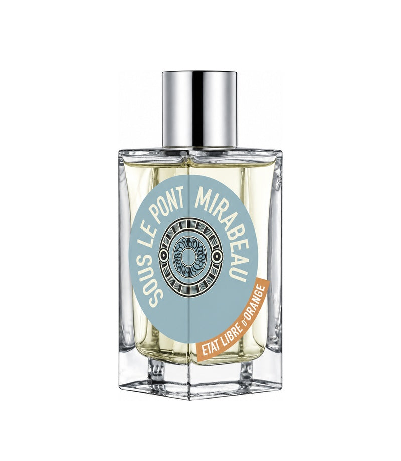 SOUS LE PONT MIRABEAU by ETAT LIBRE D'ORANGE — original fragrance bottle on pure white