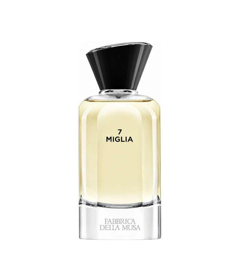 7 MIGLIA by FABBRICA DELLA MUSA — original fragrance bottle on pure white