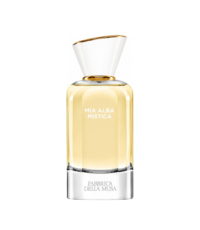 MIA ALBA MISTICA by FABBRICA DELLA MUSA — original fragrance bottle on pure white