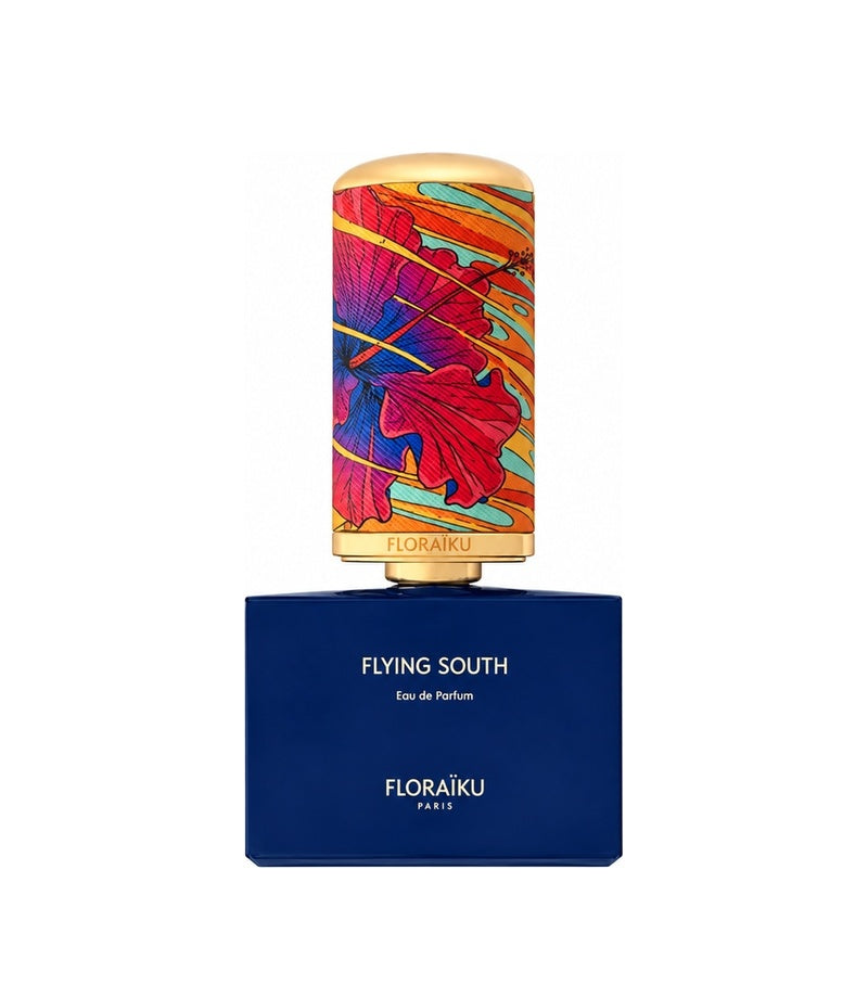 FLYING SOUTH by FLORAIKU PARIS — original fragrance bottle on pure white