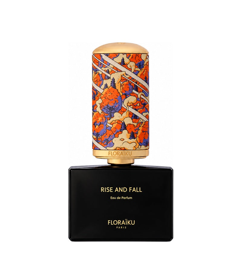 RISE AND FALL by FLORAIKU PARIS — original fragrance bottle on pure white