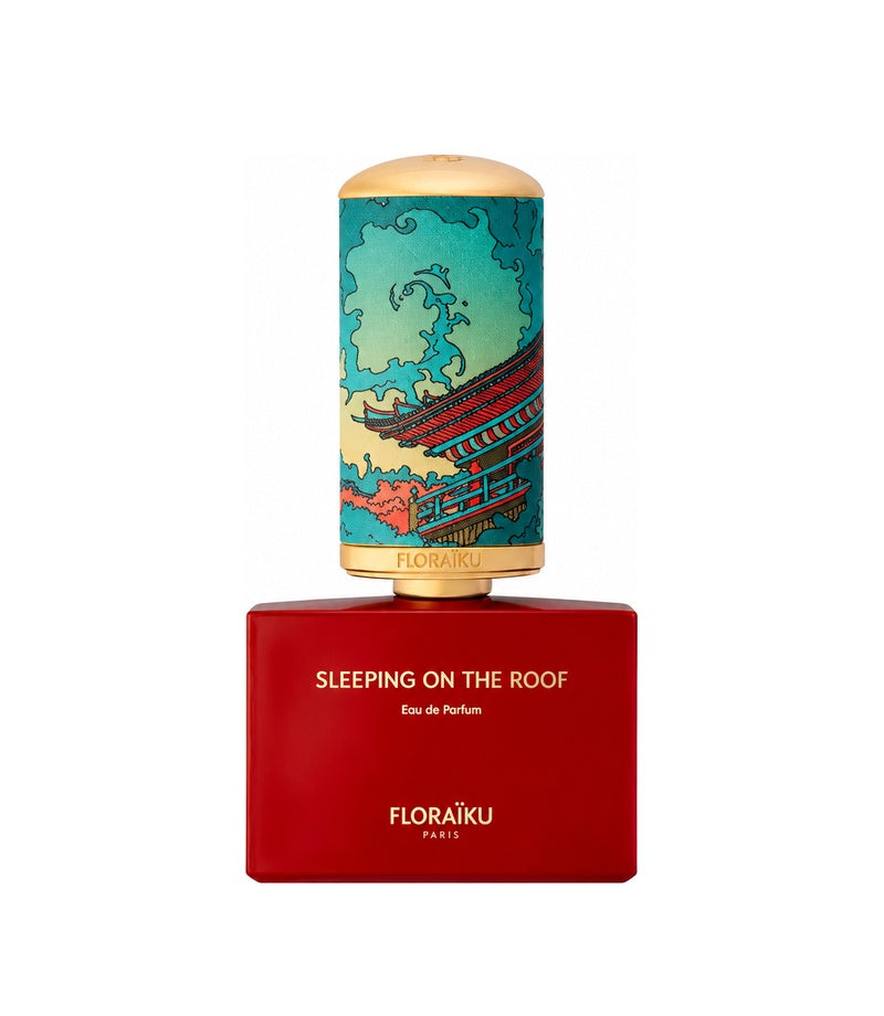 SLEEPING ON THE ROOF by FLORAIKU PARIS — original fragrance bottle on pure white