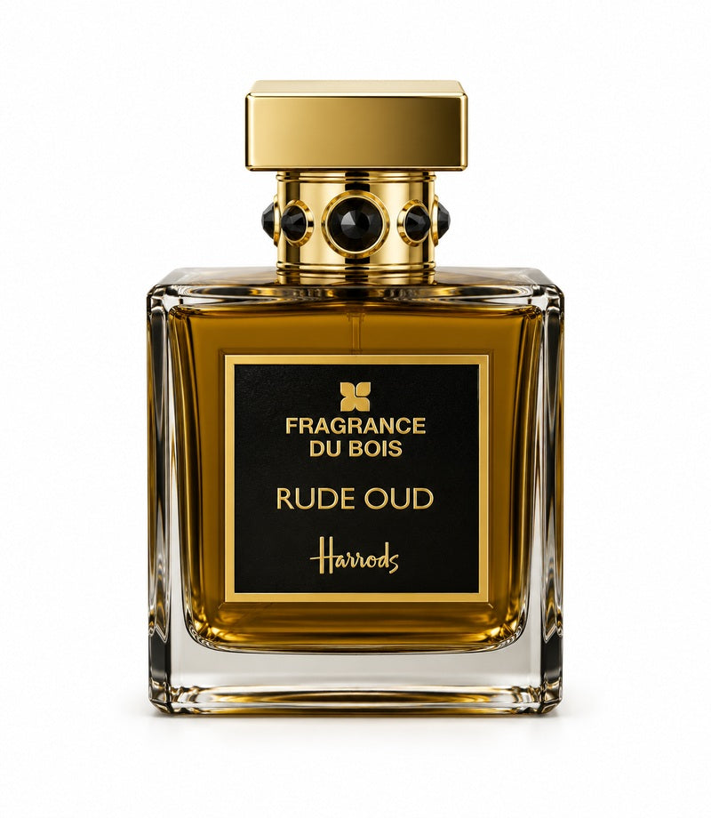 RUDE OUD by Fragrance Du Bois — original bottle on white background