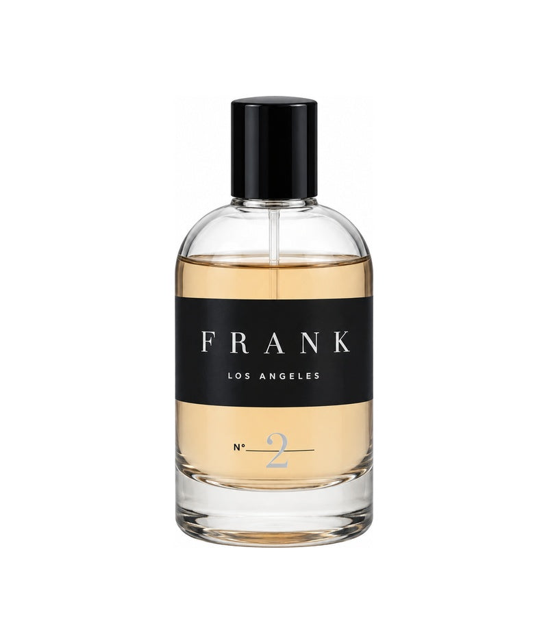 FRANK NO 2 by FRANK LOS ANGELES — original fragrance bottle on pure white