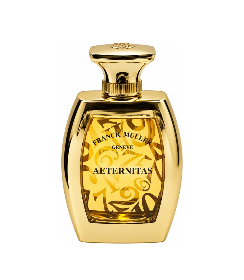 AETERNITAS by FRANK MULLER — original fragrance bottle on pure white