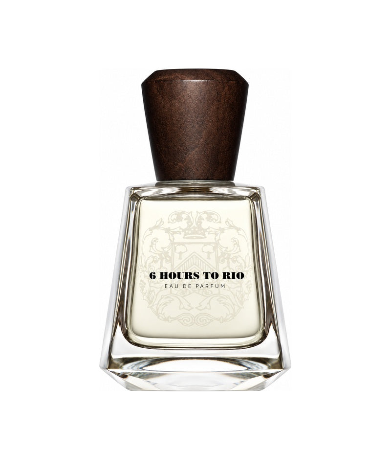 6 HOURS TO RIO by FRAPIN & CO — original fragrance bottle on pure white