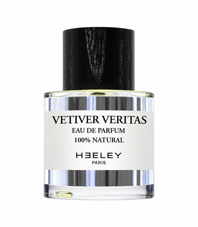 Heeley Vetiver Veritas full original bottle on pure white
