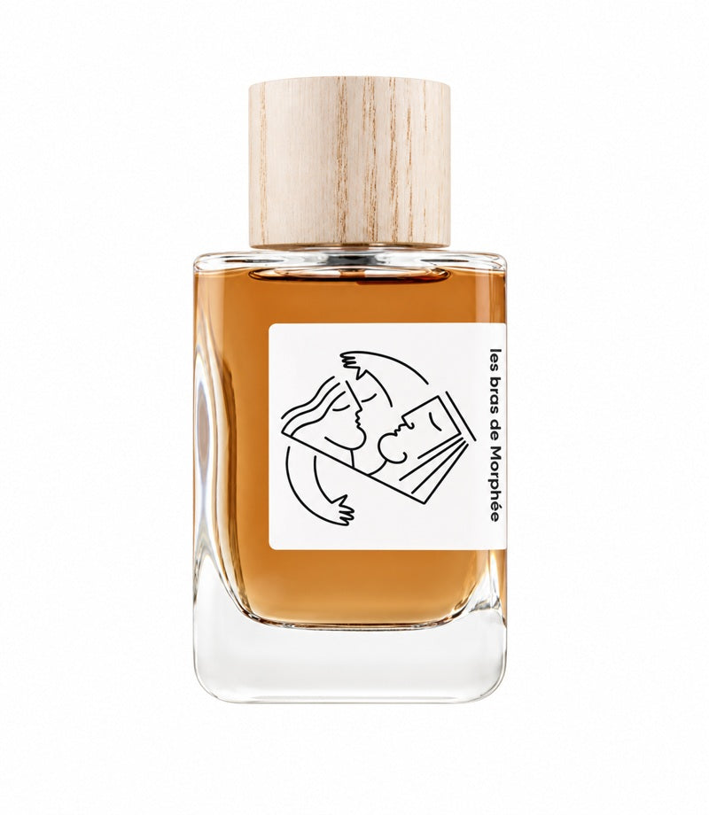 Authentic full Hellenist Les Bras de Morphée 100 ml bottle on pure white