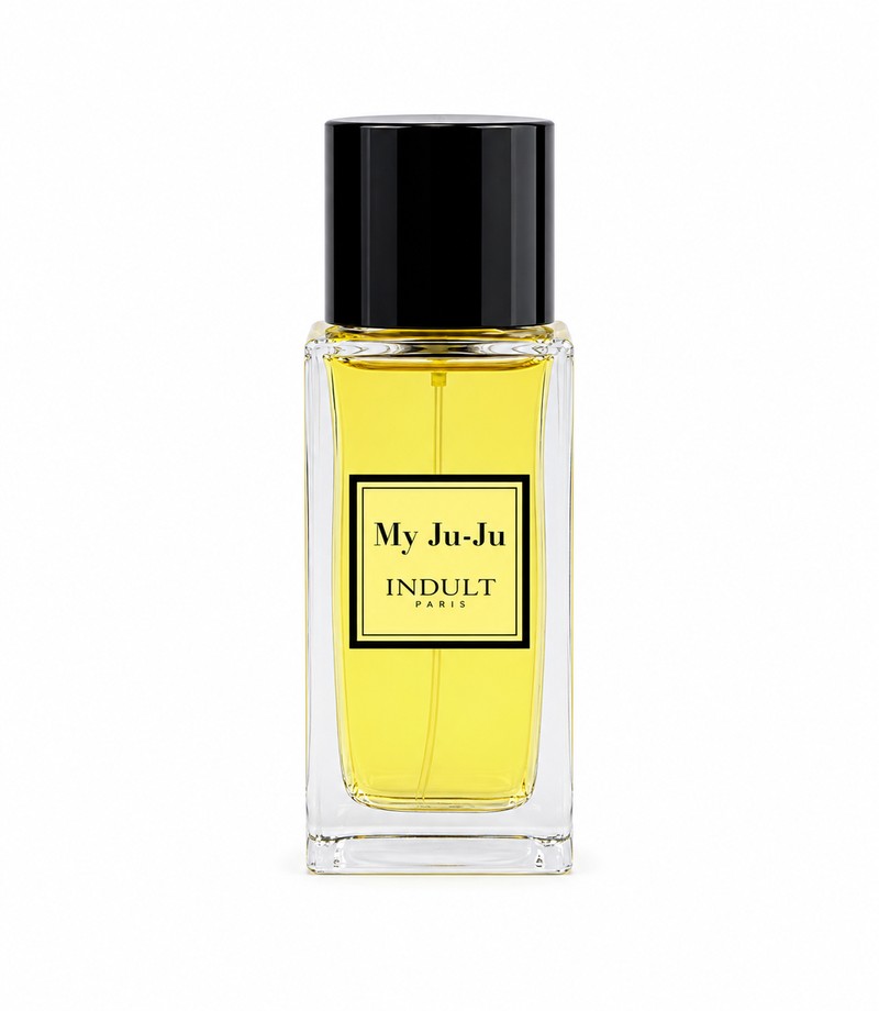 My Ju-Ju by INDULT, authentic original bottle on white
