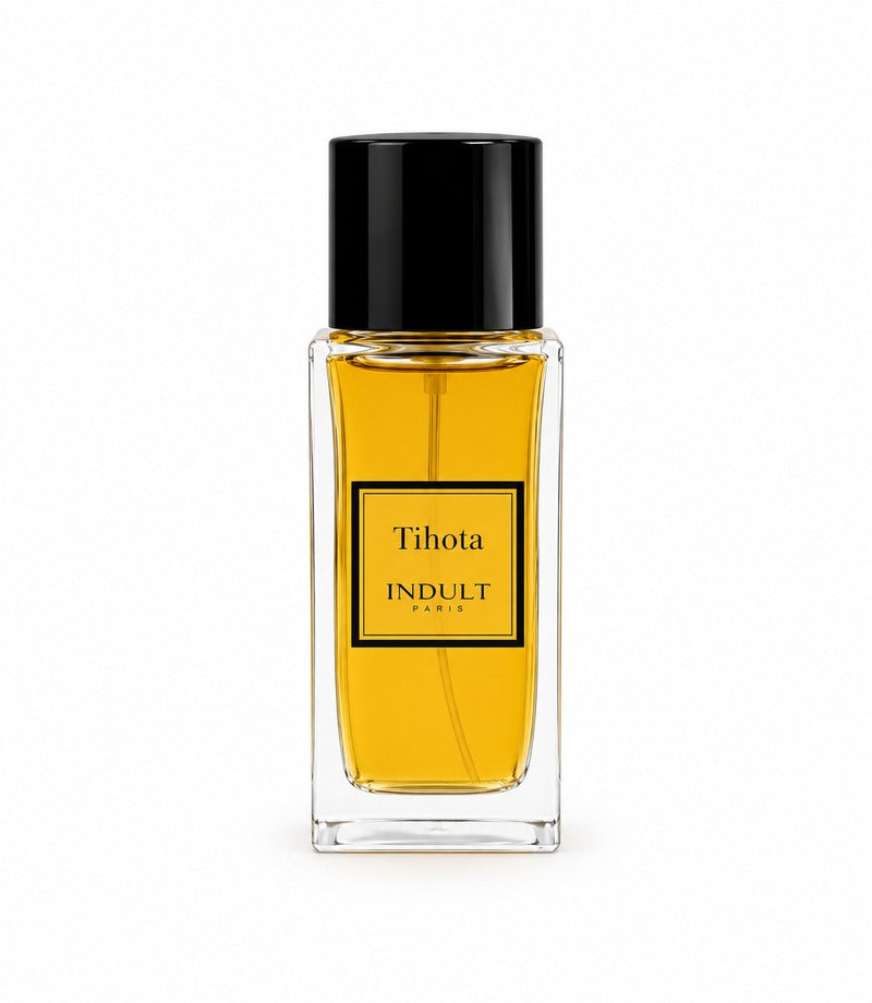 Tihota by INDULT, authentic original bottle on white