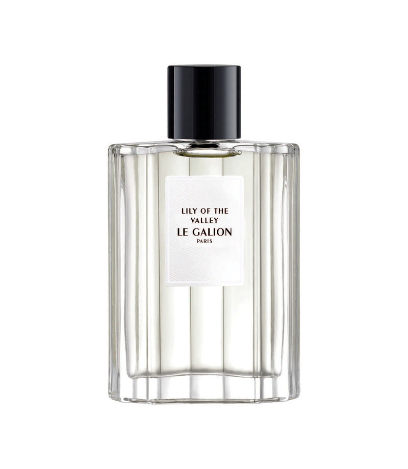 Lily of the Valley by LE GALION, authentic bottle on a white background