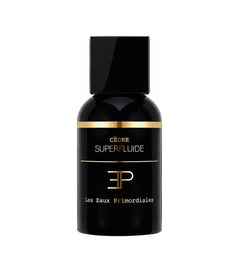 LES EAUX PRIMORDIALES CEDRE SUPERFLUIDE authentic full bottle on pure white