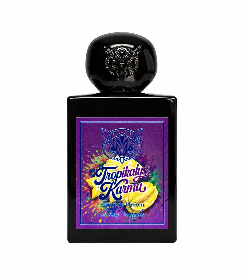 Tropikalys Karma by LORENZO PAZZAGLIA: authentic original bottle on white