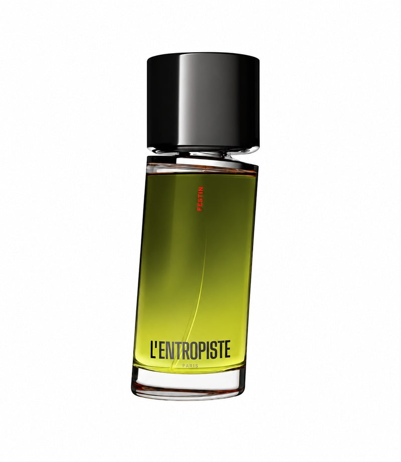 L’Entropiste Festin authentic 100 ml fragrance bottle on white