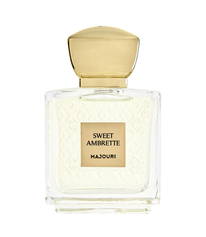 Sweet Ambrette by Majouri — authentic full bottle on white