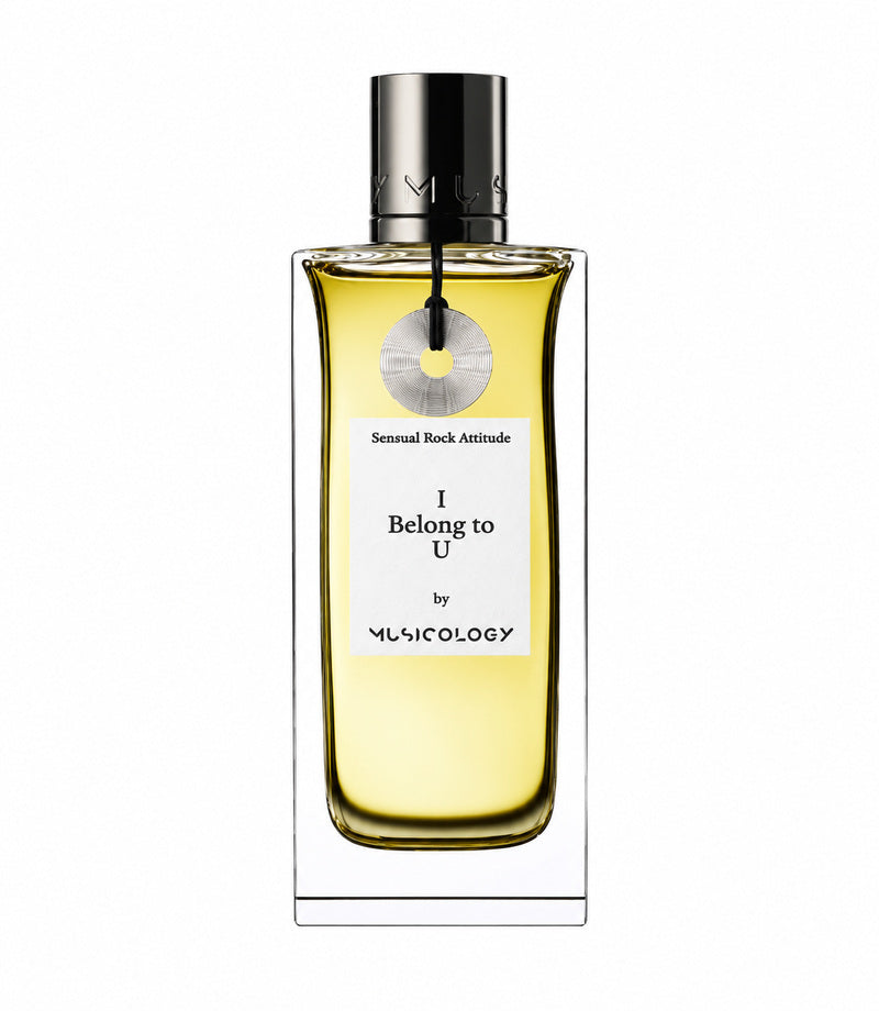 I BELONG TO U by Musicology — authentic original 95 ml bottle on pure white