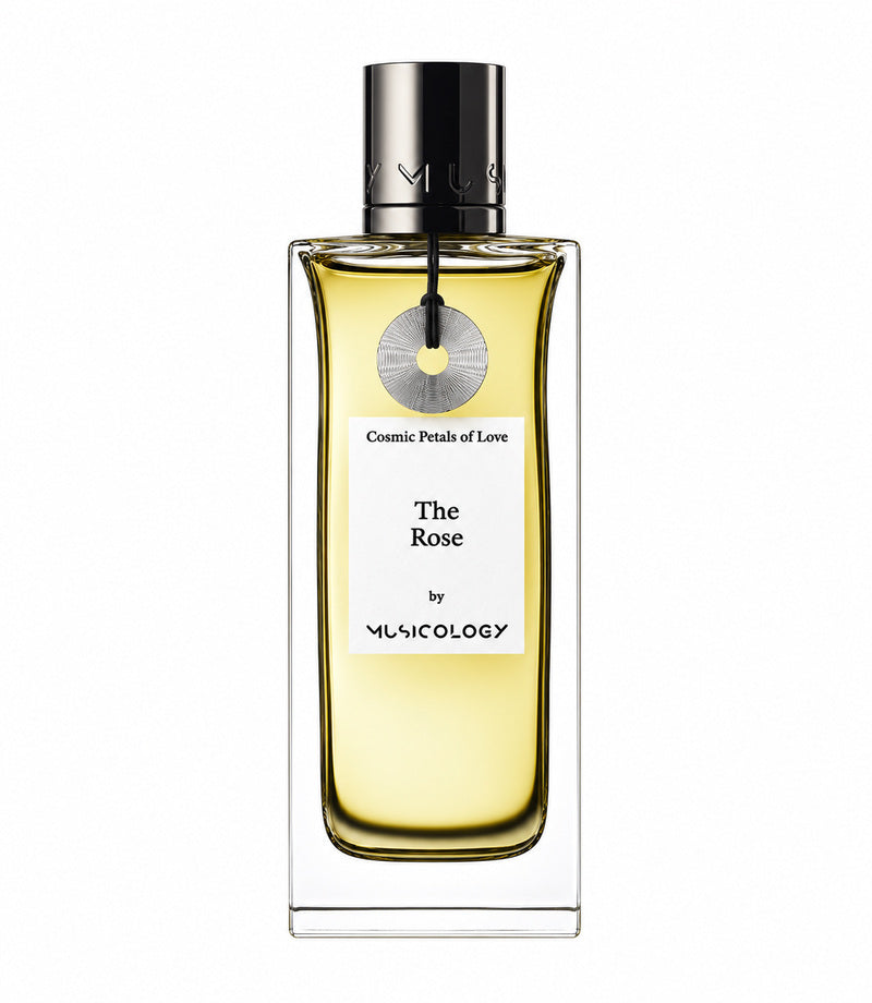 THE ROSE by Musicology — authentic original 95 ml bottle on pure white