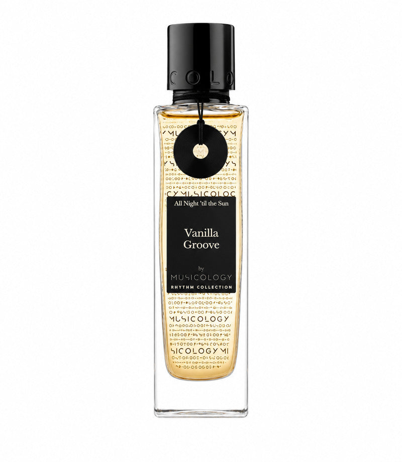 MUSICOLOGY VANILLA GROOVE full bottle on a pure white background