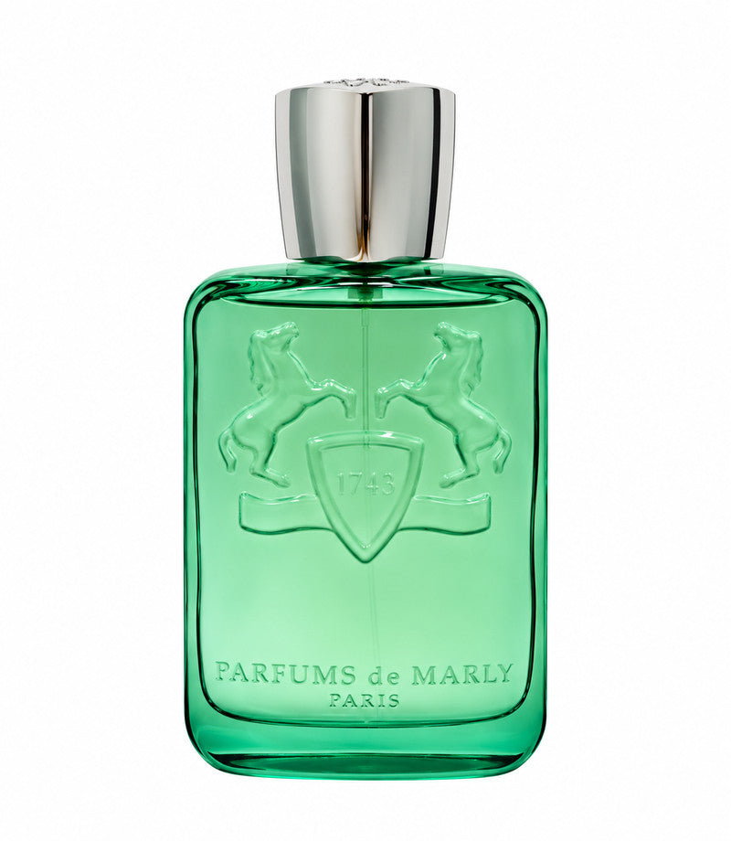 PARFUMS DE MARLY GREENLEY full bottle on a pure white background