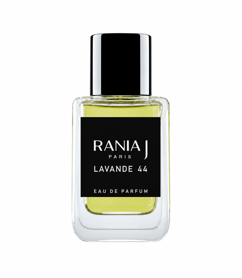 Lavande 44 by Rania J — authentic original fragrance bottle on white
