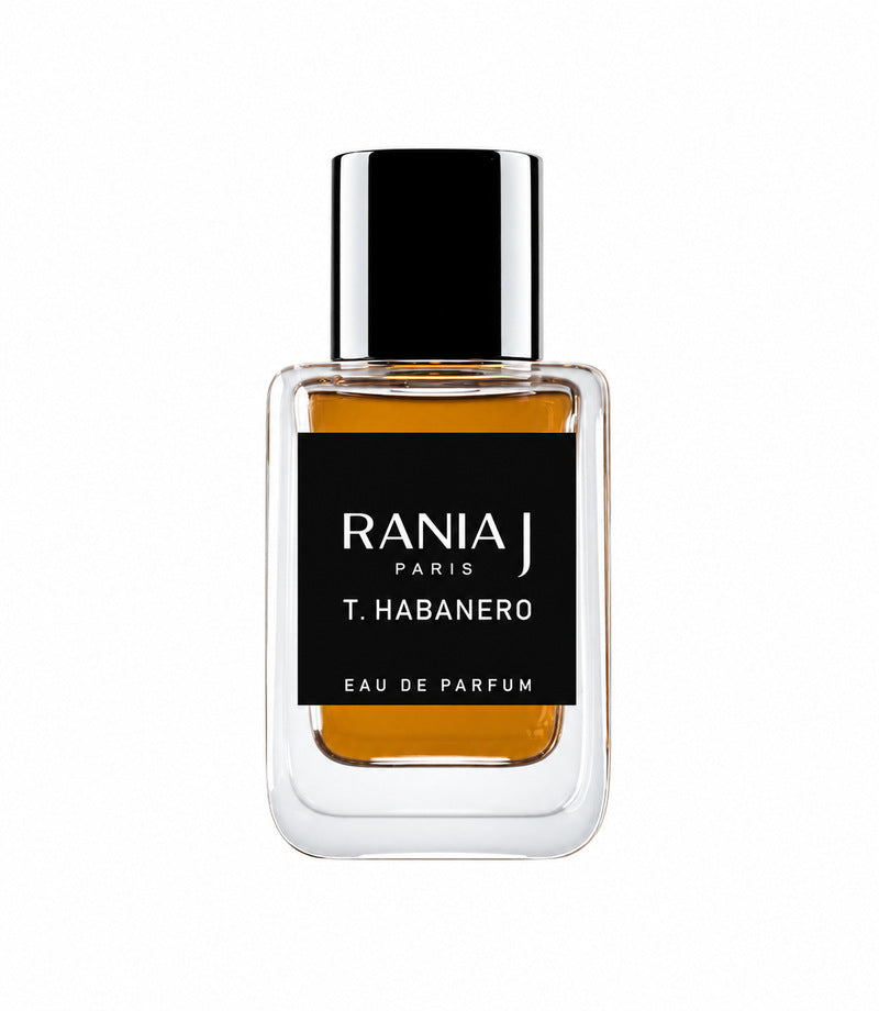 T. Habanero by Rania J — authentic original fragrance bottle on white