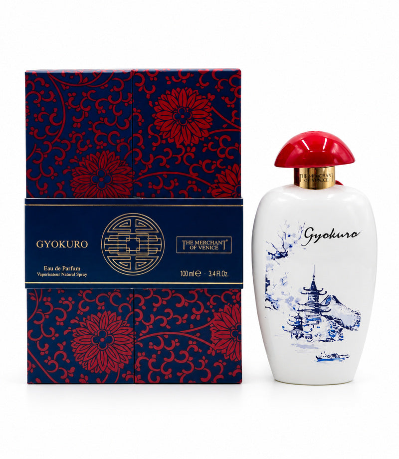 Gyokuro by THE MERCHANT OF VENICE, authentic fragrance bottle on a white background