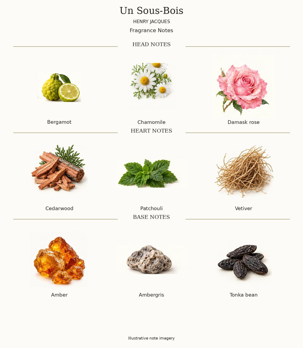 UN SOUS BOIS by Henry Jacques complete fragrance notes