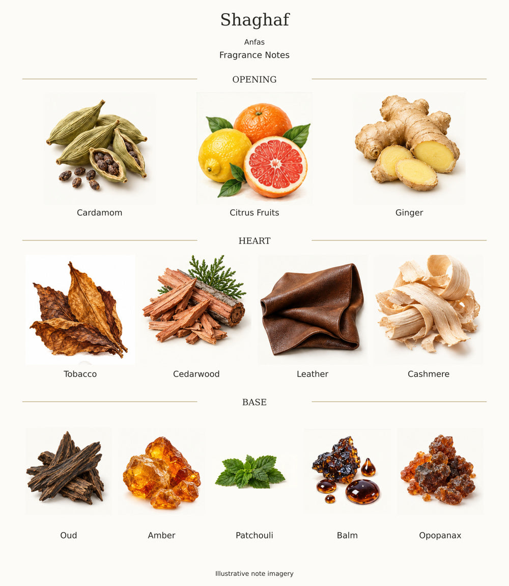 Shaghaf by Anfas: complete verified fragrance notes