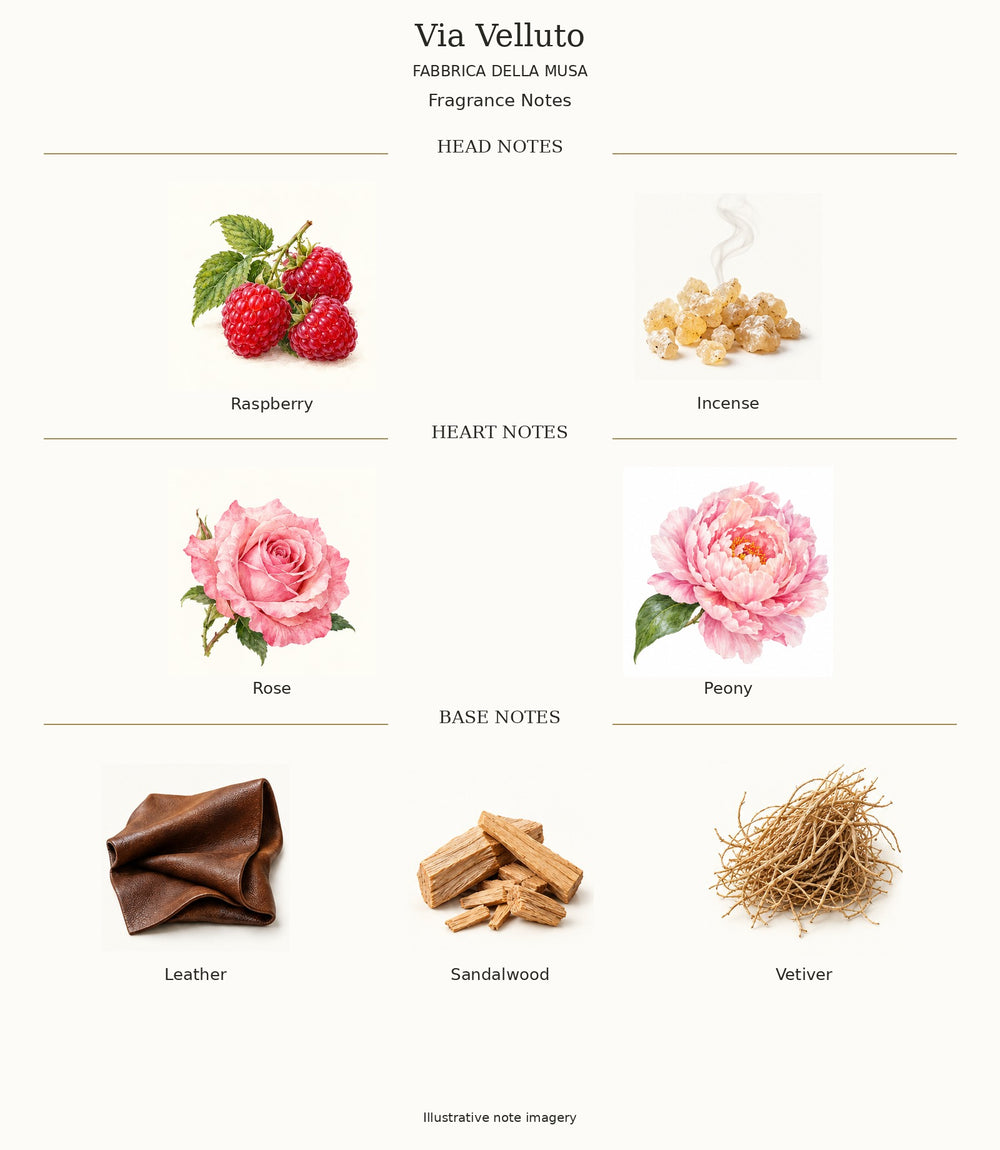 Via Velluto by FABBRICA DELLA MUSA — complete fragrance notes