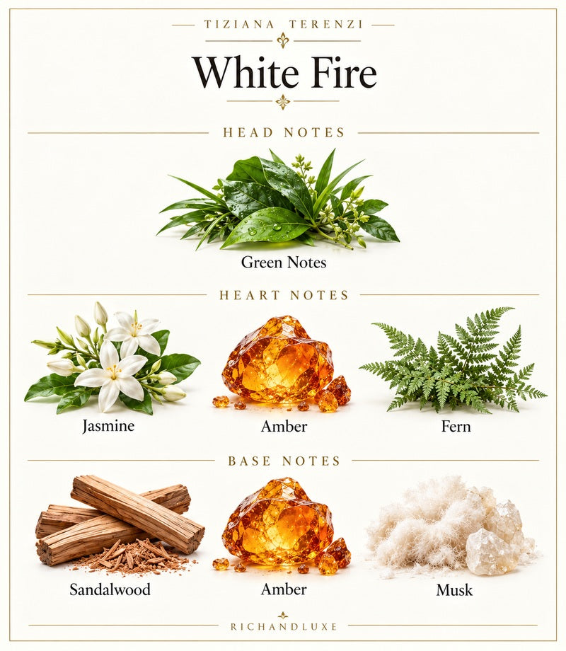 White Fire by Tiziana Terenzi — complete fragrance notes