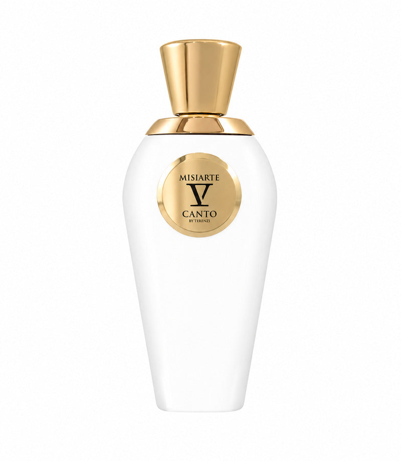V Canto Misiarte perfume bottle on pure white