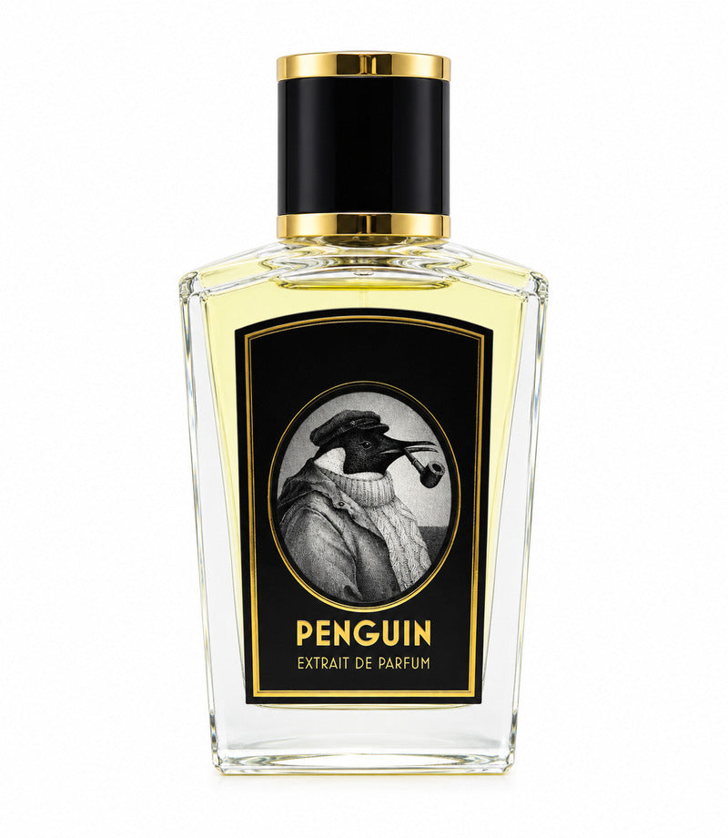 Zoologist Penguin perfume bottle on pure white